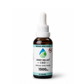 1500 mg Deep Relief Broad Spectrum in an amber glass dropper bottle, natural flavor